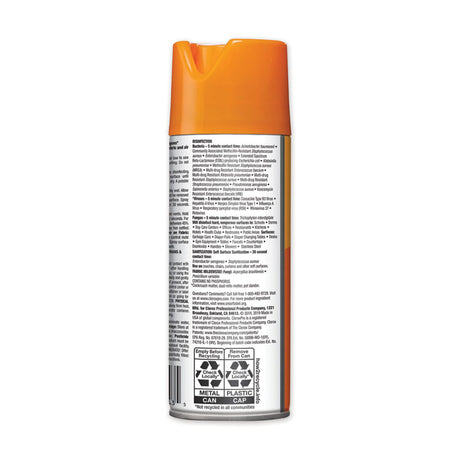 4-in-One Disinfectant and Sanitizer, Citrus, 14 oz Aerosol Spray