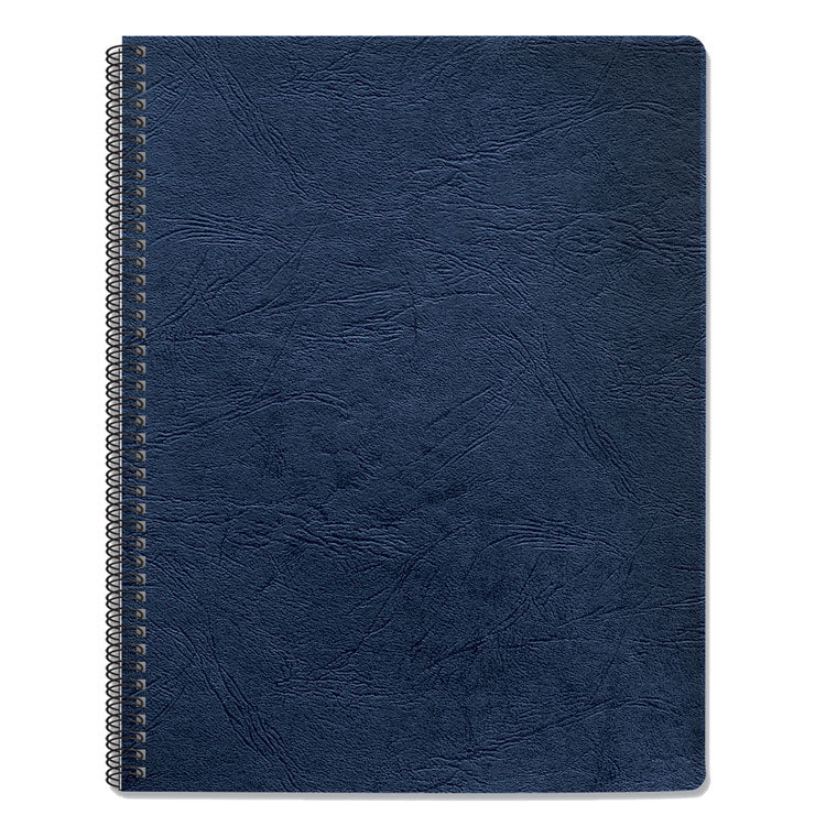 Expressions Classic Grain Texture Presentation Covers for Binding Systems, Navy, 11.25 x 8.75, Unpunched, 200/Pack