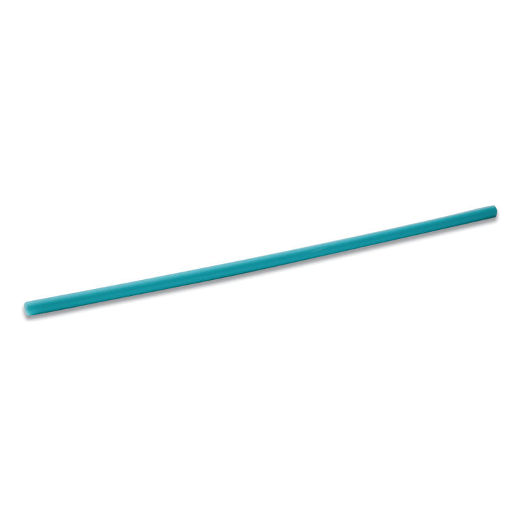 Marine Biodegradable Stir Straws, 5 , PHA, Ocean Blue, 1,000/Box, 6 Boxes/Carton