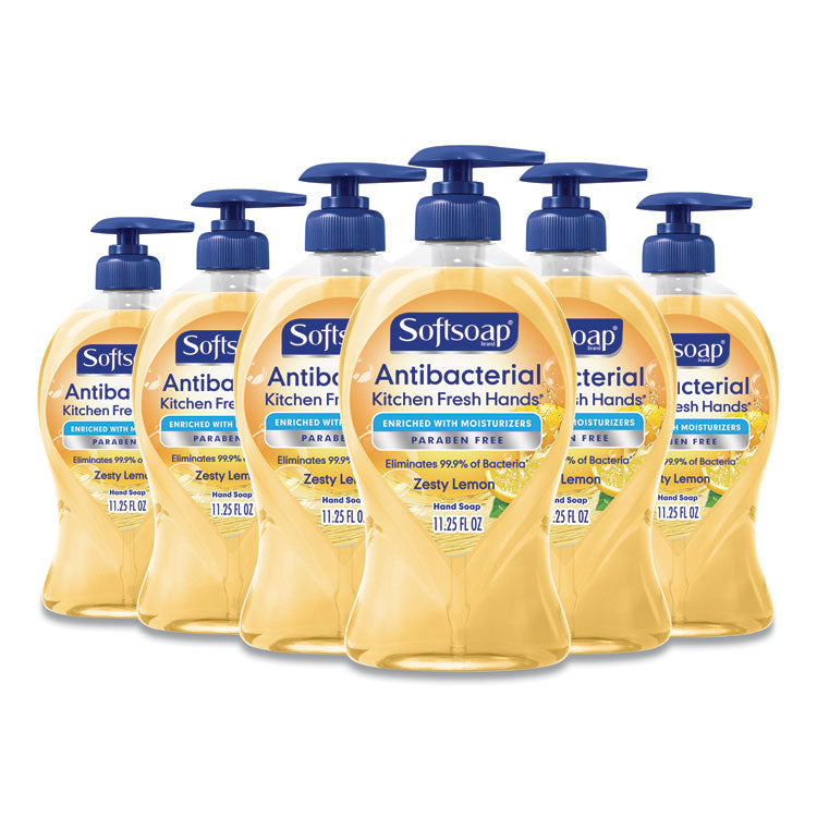 Antibacterial Hand Soap, Citrus, 11.25 oz Pump Bottle, 6/Carton