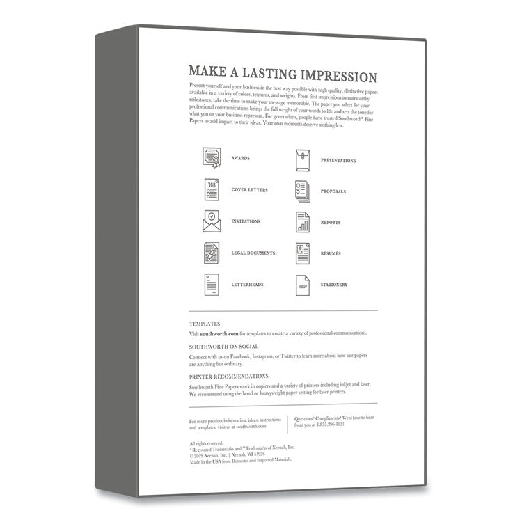 Parchment Specialty Paper, 24 lb Bond Weight, 8.5 x 11, Ivory, 500/Ream