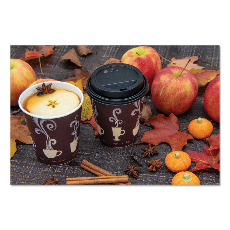 Thermoguard Insulated Paper Hot Cups, 12 oz, Steam Print, 600/Carton