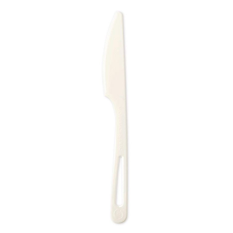 TPLA Compostable Cutlery, Knife, 6.7 , White, 1,000/Carton