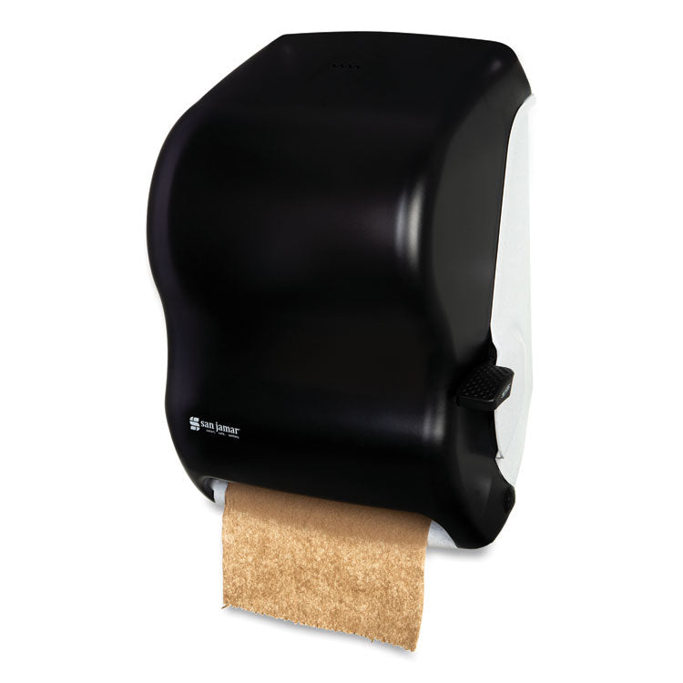 Lever Roll Towel Dispenser, Classic, 12.94 x 9.25 x 16.5, Transparent Black Pearl