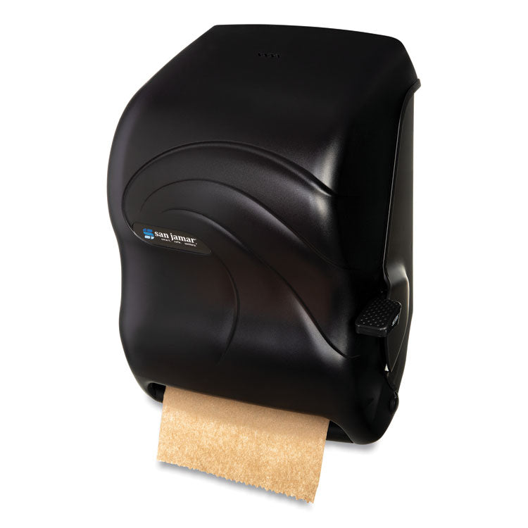 Lever Roll Towel Dispenser, Oceans, 12.94 x 9.25 x 16.5, Black Pearl