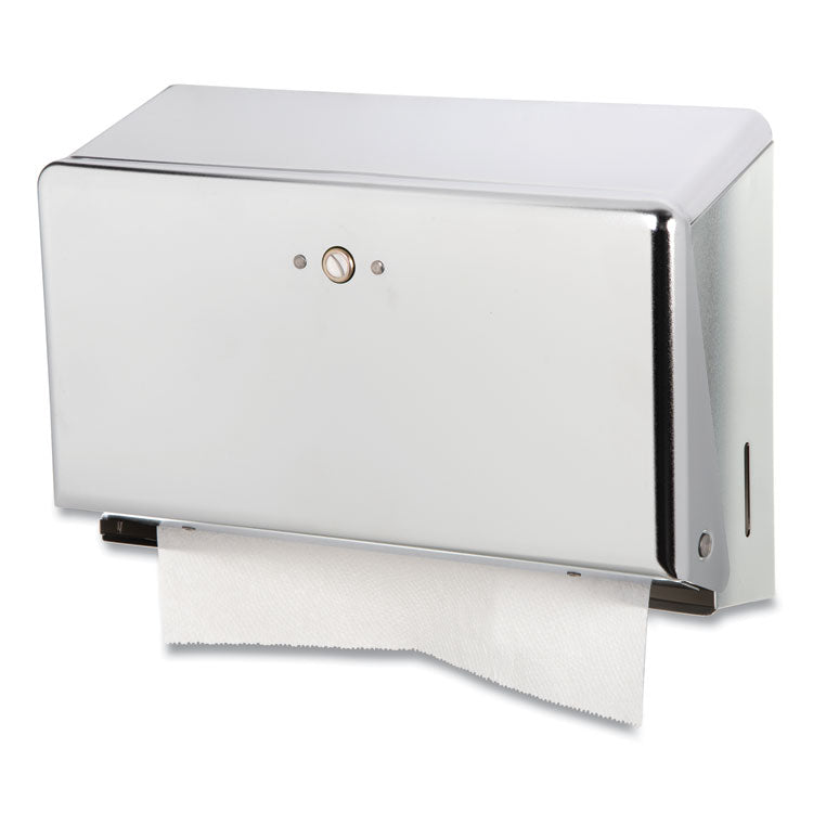 Mini C-Fold/Multifold Towel Dispenser, 11.13 x 3.88 x 7.88, Chrome