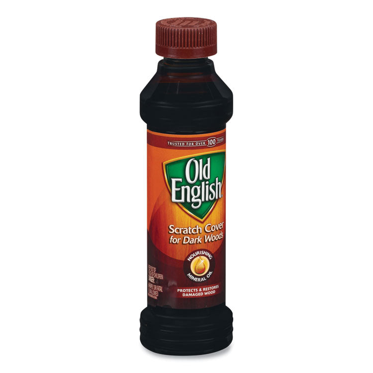 Furniture Scratch Cover, For Dark Woods, 8 oz Bottle, 6/Carton