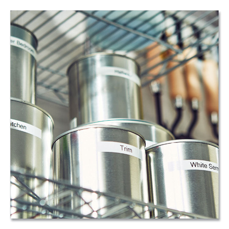 TZe Standard Adhesive Laminated Labeling Tapes, 0.47" x 26.2 ft, Black on White, 2/Pack