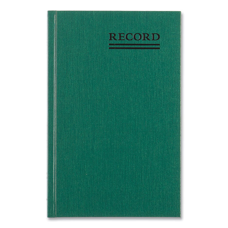 Emerald Series Account Book, Green Cover, 9.63 x 6.25 Sheets, 200 Sheets/Book