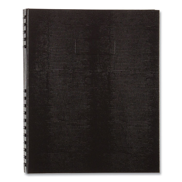 NotePro Undated Daily Planner, 10.75 x 8.5, Black Cover, Undated
