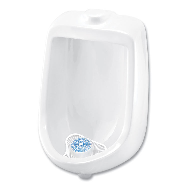 Extra Duty Urinal Screen with Non-Para Block, Evergreen with Enzymes Scent, White, Dozen