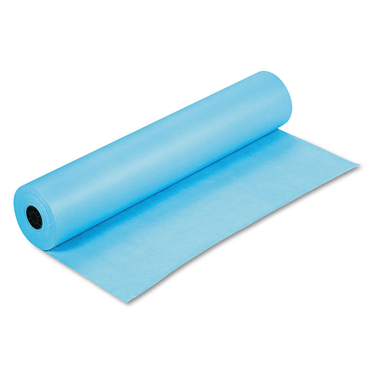 Rainbow Duo-Finish Colored Kraft Paper, 35 lb Wrapping Weight, 36" x 1,000 ft, Sky Blue
