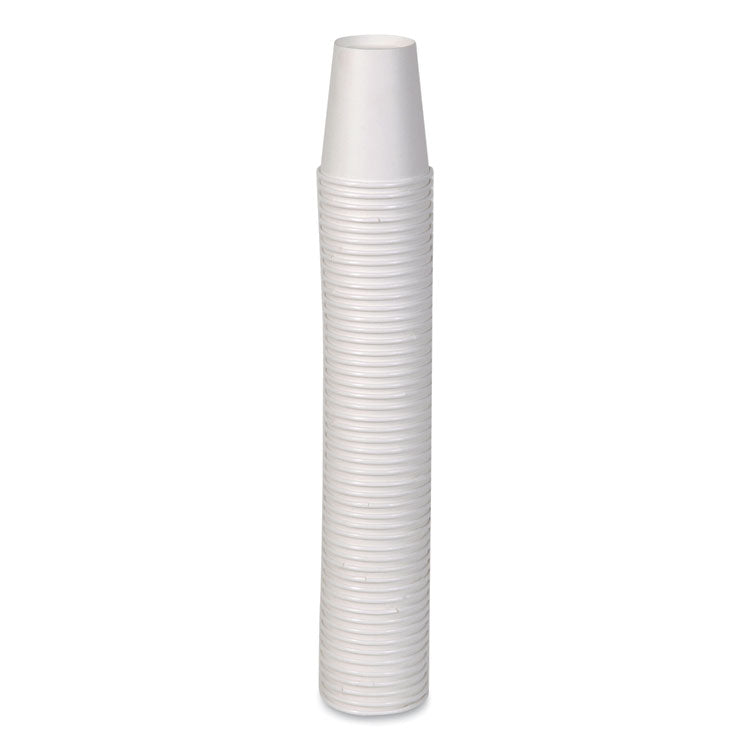 Paper Hot Cups, 10 oz, White, 50/Sleeve, 20 Sleeves/Carton
