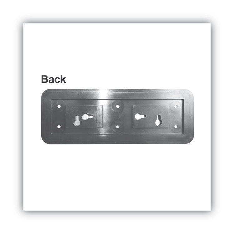 Brushed Metal Office Sign, Employees Only, 9 x 3, Silver