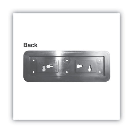 Brushed Metal Office Sign, Employees Only, 9 x 3, Silver