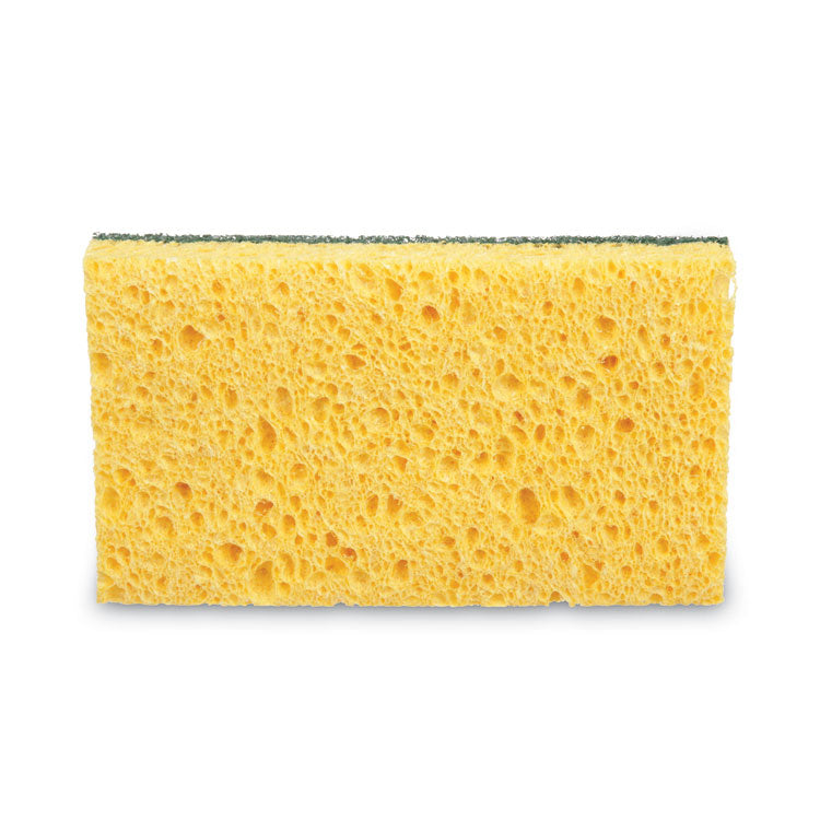 Niagara Medium Duty Scrubbing Sponge 74N, 3.6 x 6, 1" Thick, Yellow/Green, 20/Carton