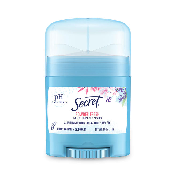Invisible Solid Anti-Perspirant and Deodorant, Powder Fresh, 0.5 oz Stick, 24/Carton