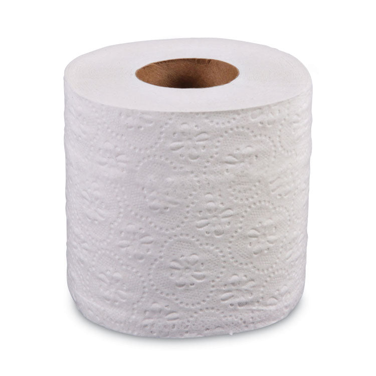 2-Ply Toilet Tissue, Standard, Septic Safe, White, 4 x 3, 500 Sheets/Roll, 96 Rolls/Carton