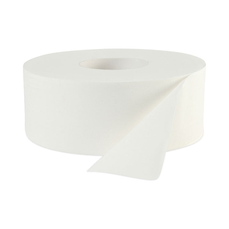JRT Bath Tissue, Jumbo, Septic Safe, 2-Ply, White, 3.3" x 1,000 ft, 12 Rolls/Carton