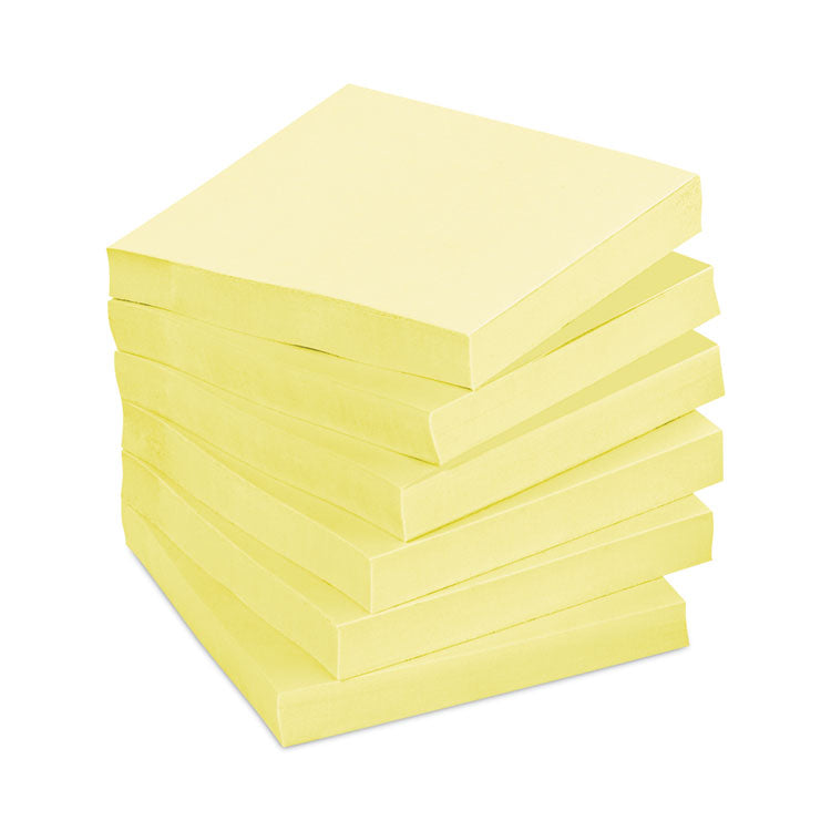 Original Pads in Canary Yellow, 3" x 3", 100 Sheets/Pad, 12 Pads/Pack