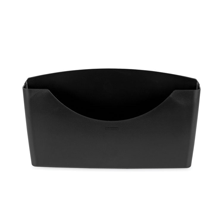 Plastic Partition Additions File Pocket, Letter Size, 14" x 2.5" x 7.75", Dark Graphite