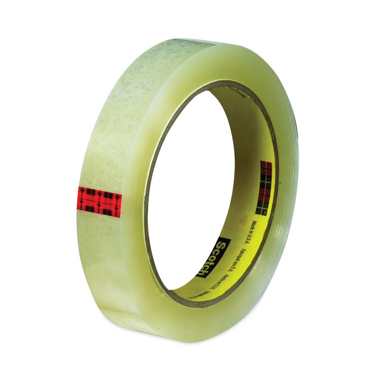 Transparent Tape, 3" Core, 0.5" x 72 yds, Transparent, 2/Pack