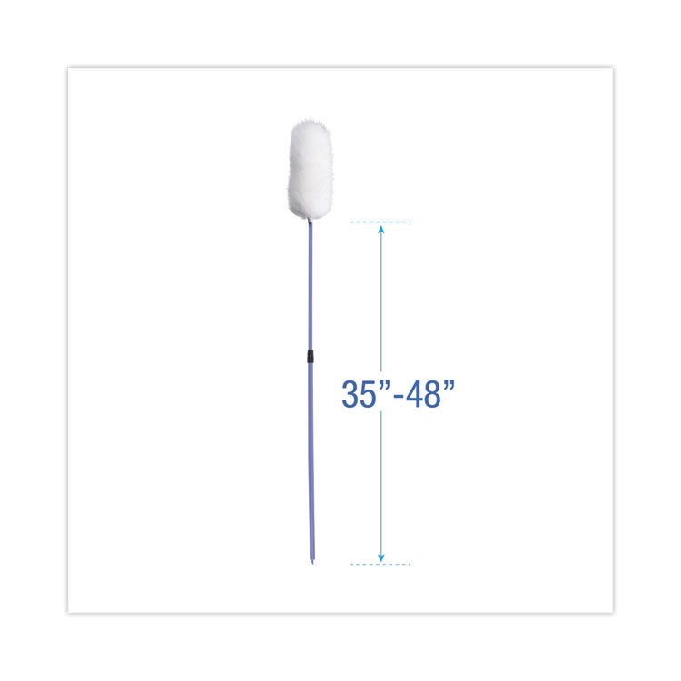 Lambswool Duster, Plastic Handle Extends 35" to 48" Handle, Assorted Colors