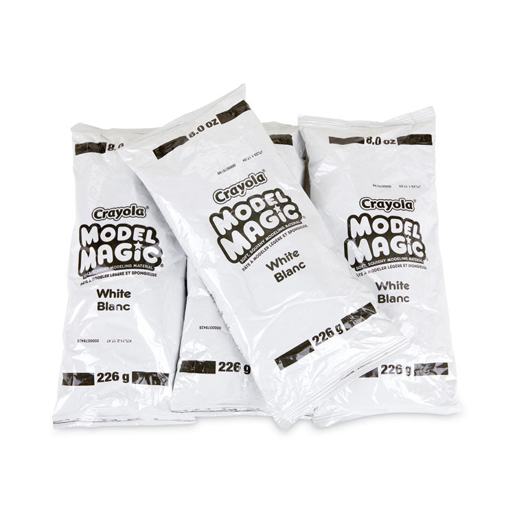 Model Magic Modeling Compound, 8 oz Packs, 4 Packs, White, 2 lbs