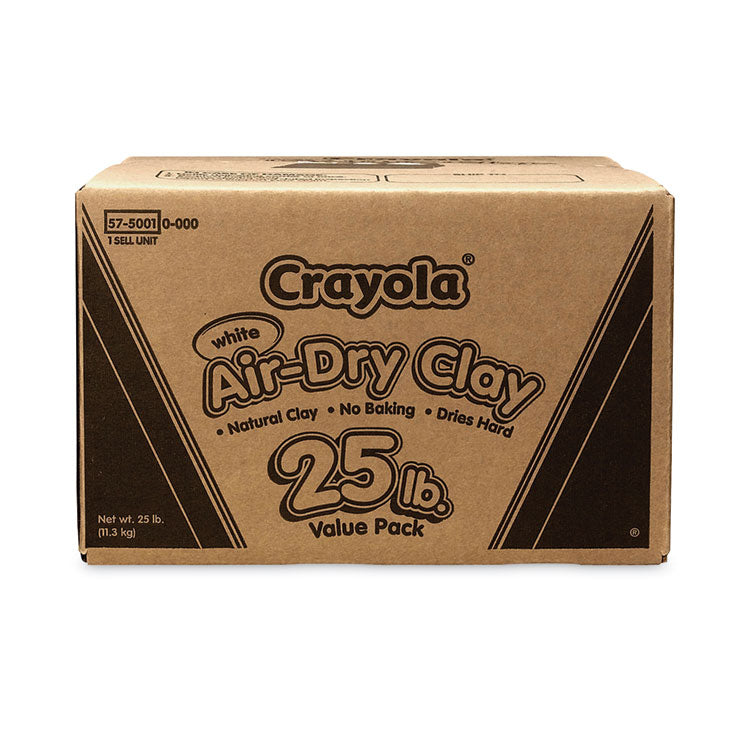 Air-Dry Clay, White, 25 lbs