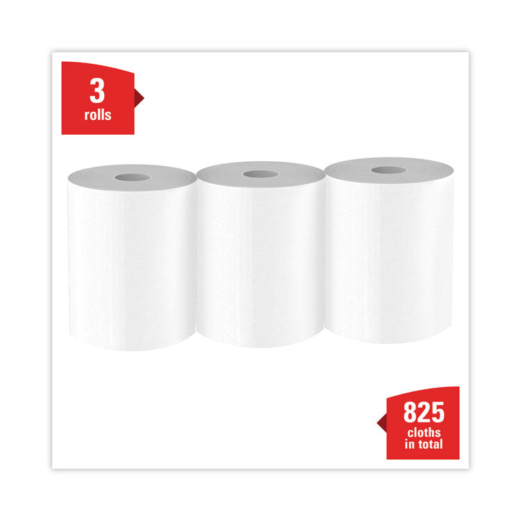 X70 Cloths, Center-Pull, 9.8 x 12.2, White, 275/Roll, 3 Rolls/Carton