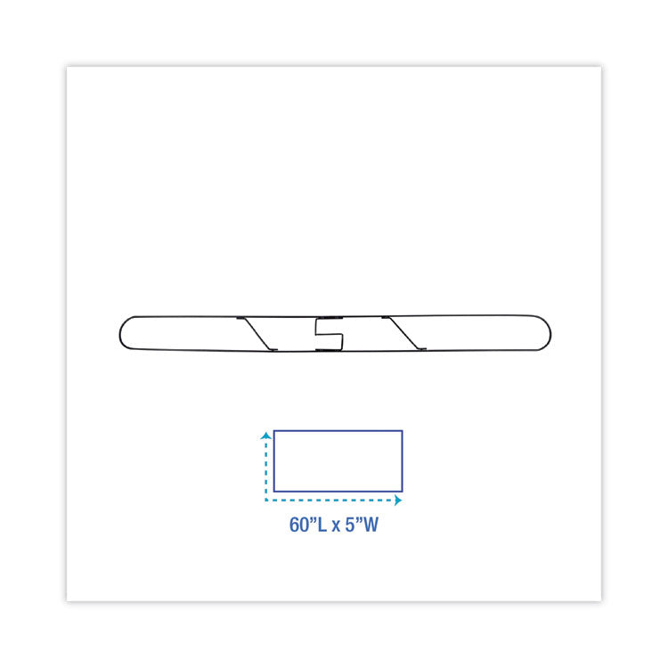 Clip-On Dust Mop Frame, 60w x 5d, Zinc Plated