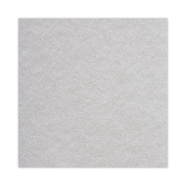 Light Duty Scour Pad, White, 6 x 9, White, 20/Carton