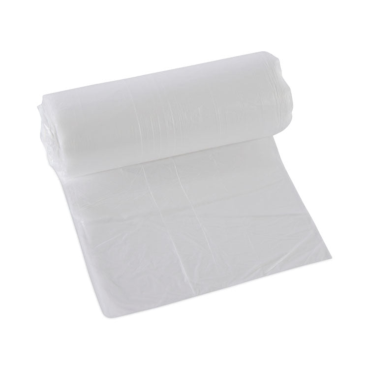 High-Density Can Liners, 16 gal, 6 mic, 24 x 33 , Natural, Perforated Roll, 50 Bags/Roll, 20 Rolls/Carton