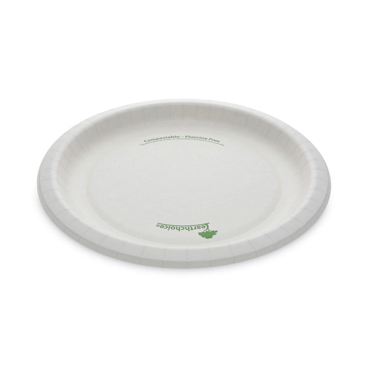 EarthChoice Pressware Compostable Dinnerware, Plate, 10 dia, White, 300/Carton
