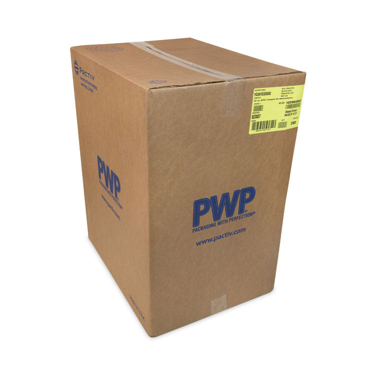 EarthChoice Recycled PET Hinged Container, 32 oz, 7.31 x 5.88 x 3.25, Clear, Plastic, 280/Carton