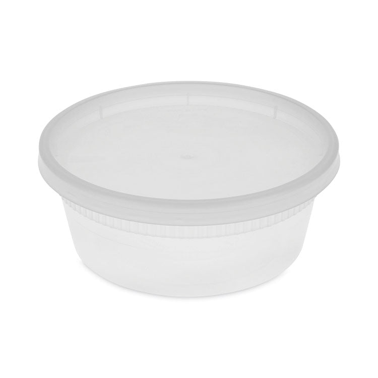 Newspring DELItainer Microwavable Container, 8 oz, 1.13 x 2.8 x 1.33, Clear, Plastic, 240/Carton