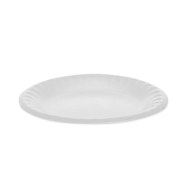 Placesetter Satin Non-Laminated Foam Dinnerware, Plate, 6 dia, White, 1,000/Carton