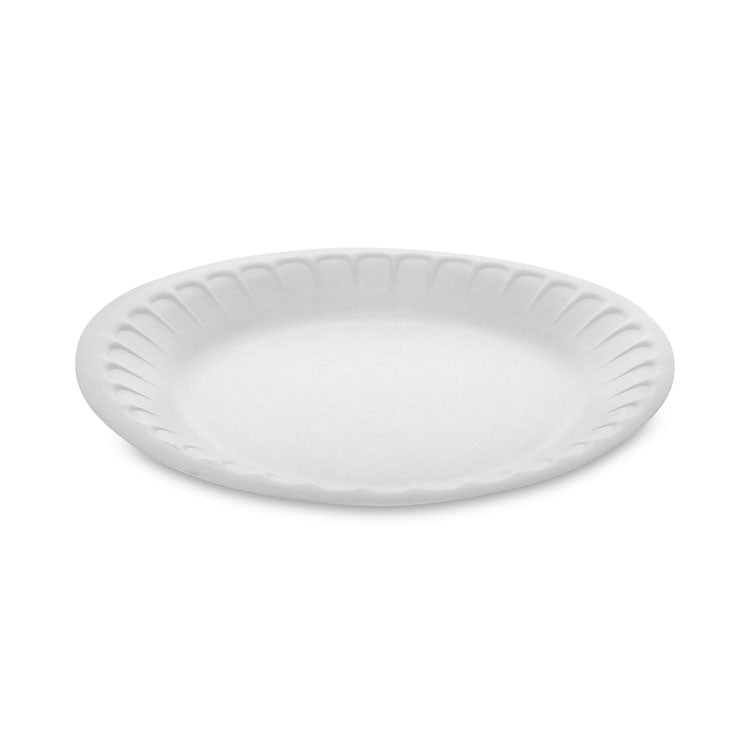 Placesetter Satin Non-Laminated Foam Dinnerware, Plate, 7 dia, White, 900/Carton