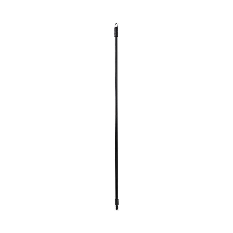 Fiberglass Broom Handle, Nylon Plastic Threaded End, 1" dia x 60", Black