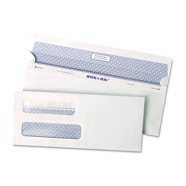 Reveal-N-Seal Envelope, #8 5/8, Commercial Flap, Self-Adhesive Closure, 3.63 x 8.63, White, 500/Box