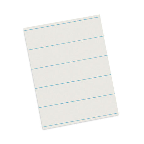 Ruled Newsprint Paper, 3/8" Short Rule, 8.5 x 11, 500/Pack