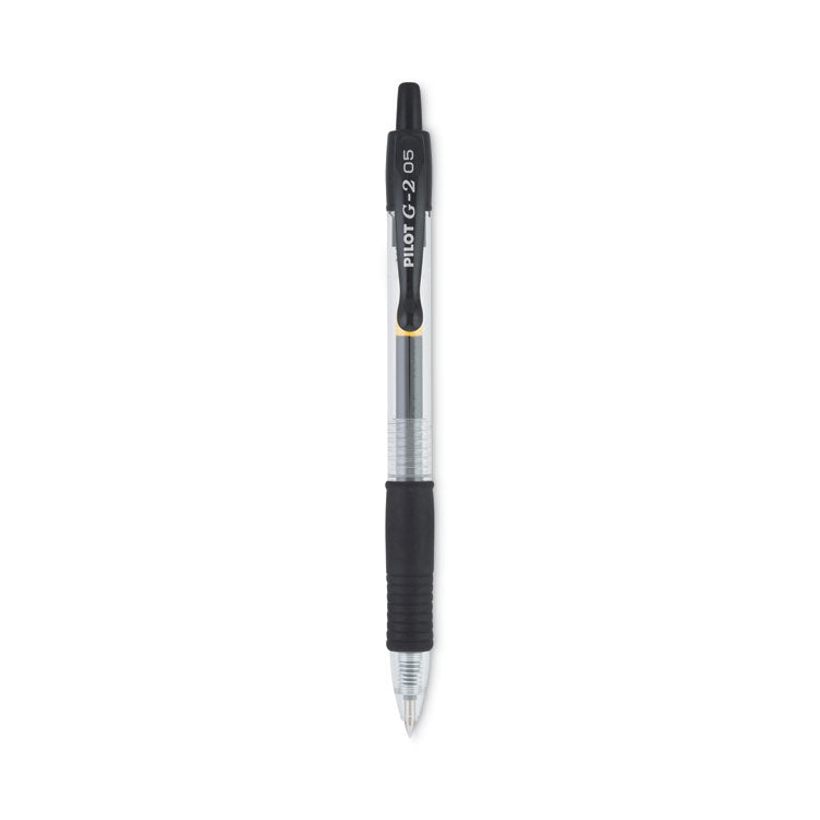 G2 Premium Gel Pen, Retractable, Extra-Fine 0.5 mm, Black Ink, Smoke/Black Barrel, Dozen