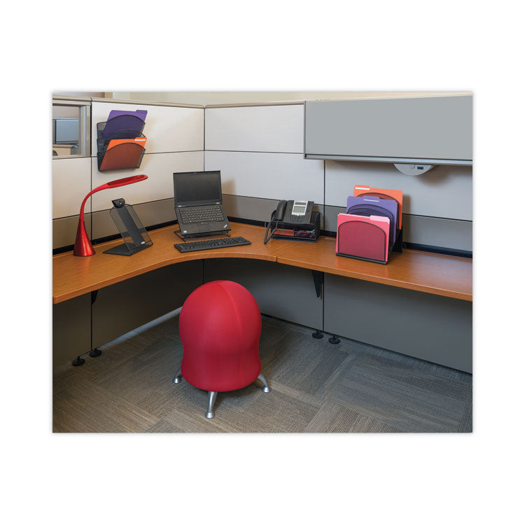 Onyx Mesh Wall Pockets, 3 Sections, Letter Size, 12" x 3.25" x 17.25", Black