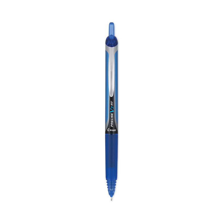 Precise V7RT Roller Ball Pen, Retractable, Fine 0.7 mm, Blue Ink, Blue Barrel