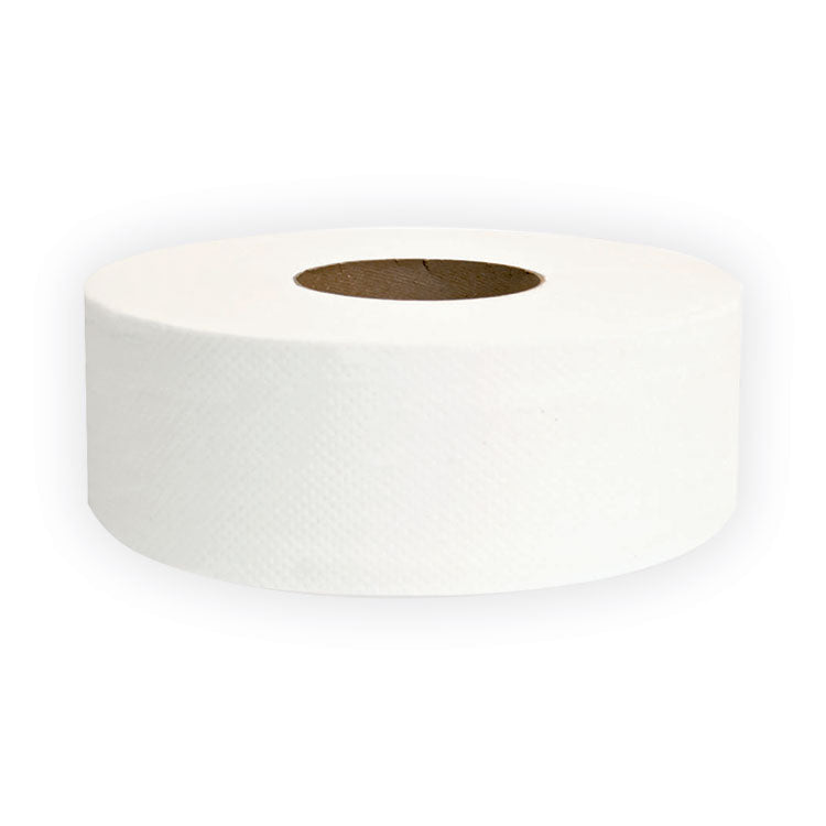 Jumbo JRT Bath Tissue, Septic Safe, 2-Ply, White, 3.25" x 720 ft, 12 Rolls/Carton
