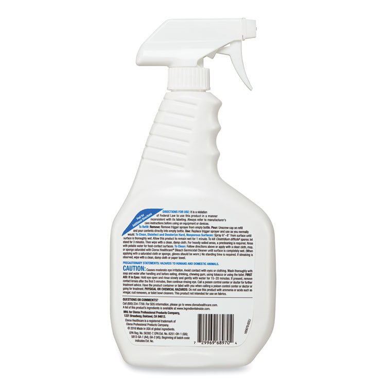 Bleach Germicidal Cleaner, 32 oz Spray Bottle