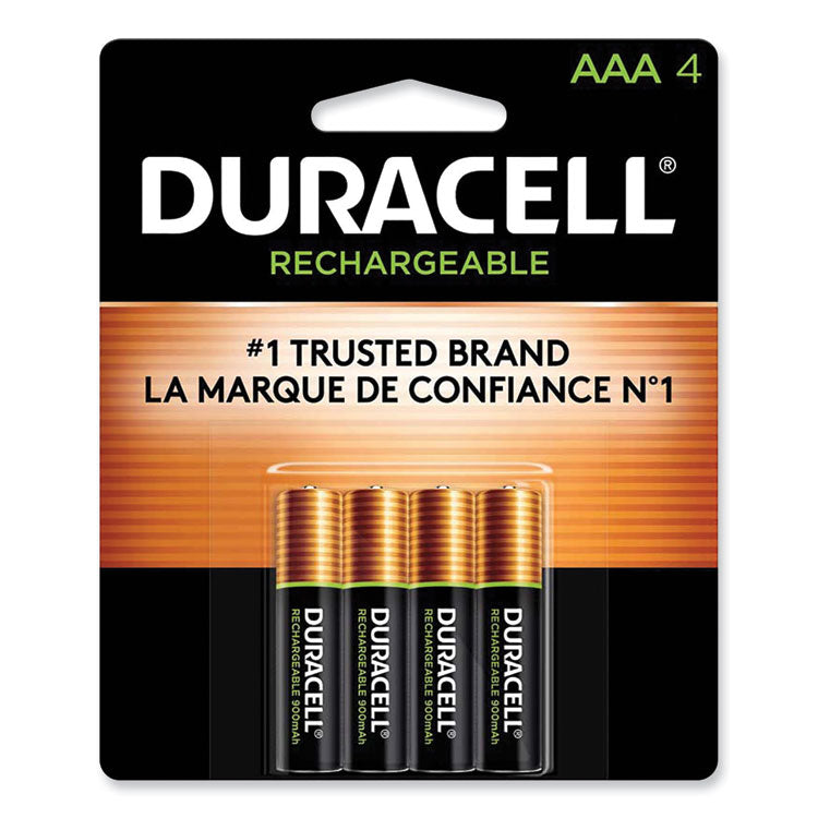 Rechargeable StayCharged NiMH Batteries, AAA, 4/Pack