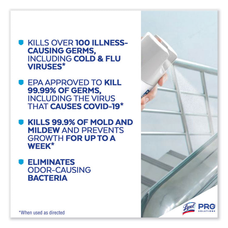 Disinfectant Spray, Crisp Linen, 19 oz Aerosol Spray, 2/Pack, 4 Packs/Carton