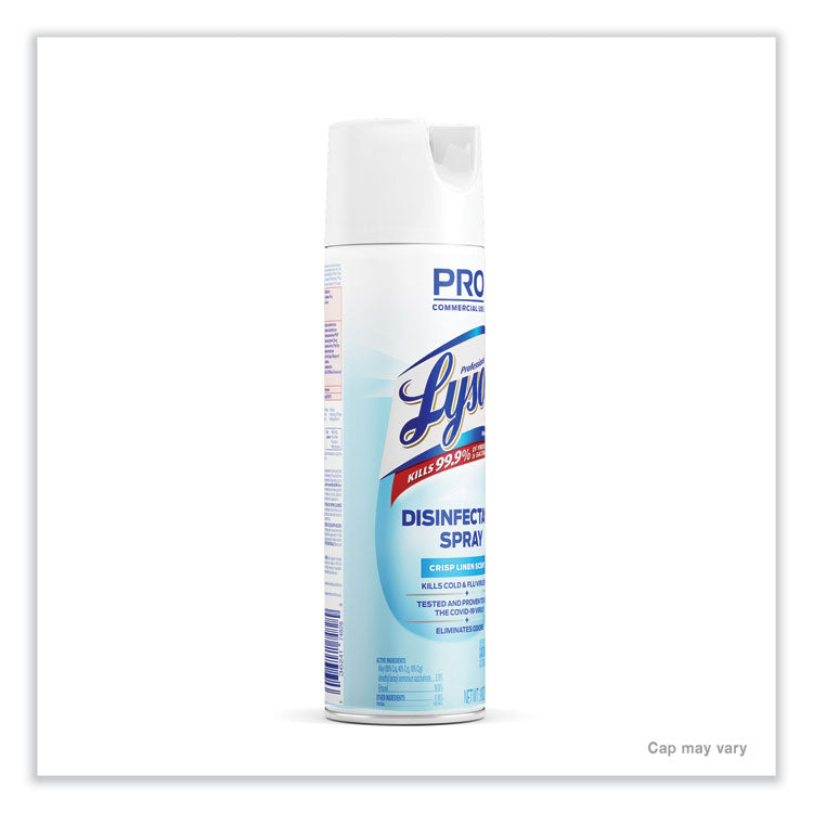 Disinfectant Spray, Crisp Linen, 19 oz Aerosol Spray