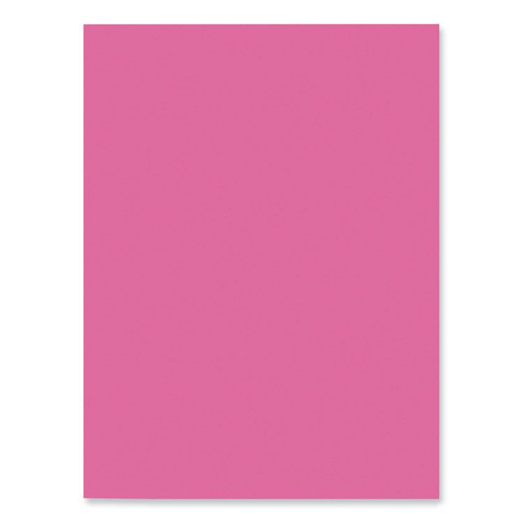 SunWorks Construction Paper, 50 lb Text Weight, 9 x 12, Hot Pink, 50/Pack